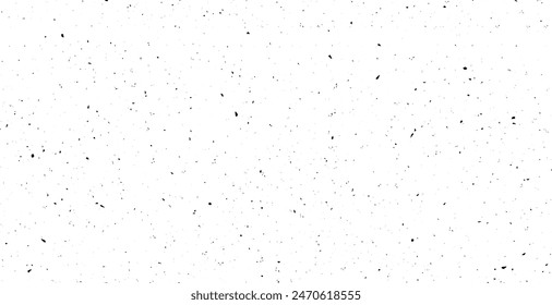 Seamless patern subtle black grunge speckle on white background. Distress grain abstract texture with grungy splash dirty repeated pattern. Backdrop with specks, grit, scratches, rough sand effect  