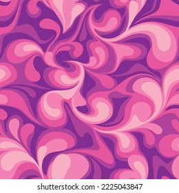 Seamless patetrn with abstract curly drop texture. Floral endless marble camo ornament. Vector background.