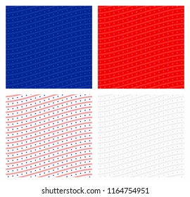 Seamless Patriot Day design set with American Flag colors. background pattern template set.