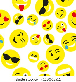 Seamless patter of emotion smiles