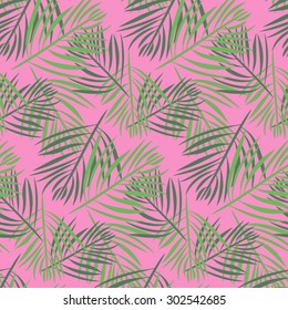 Seamless patter with leaves