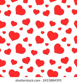 seamless patter of love shape or heart shape vector. valentine's day vector template.