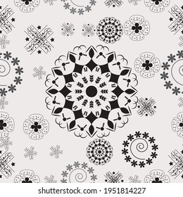 Seamless patter- repeated pattern- mirror pattern