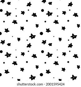 seamless patter of star with dot.