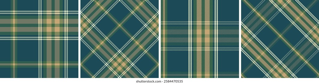 seamless patterent buffalo plaid  tartan check plaid for skirt, tablecloth, blanket, duvet cover, or other modern fashion print.