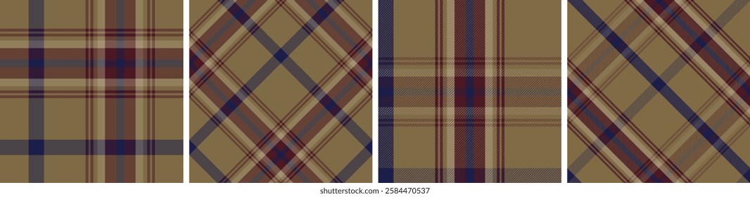 seamless patterent buffalo plaid  tartan check plaid for skirt, tablecloth, blanket, duvet cover, or other modern fashion print.