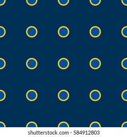 Seamless Patterm With Blue Circles 