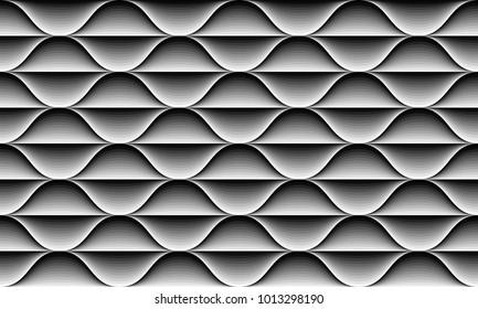 Seamless patterm. Wavy lines.