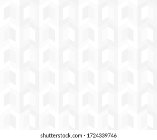 Patrón sin brillo con efecto de color 3d. Efecto de ilusión óptica. Elemento de op art de paralelogramo en color gris-blanco. Fondo limpio e iluminado por vectores. Para tela,camisetas,textiles,pañuelo de envoltura,pañuelo de seda