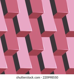Seamless pattern, 3d cubes