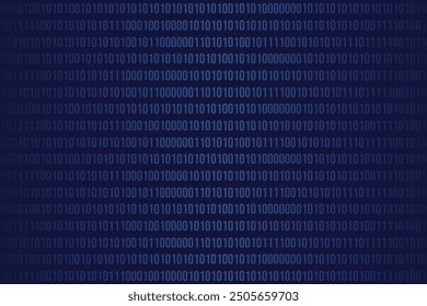 Seamless pattern with 3D programming code. Blue Digital Technology banner template design. Simple vector illustration can used discord web banner