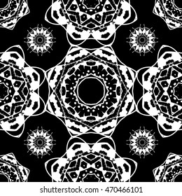 Seamless pattern 6. Vintage decorative elements.