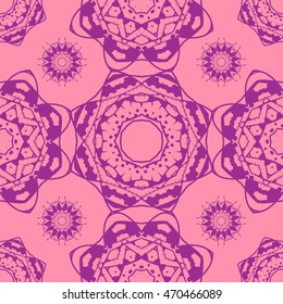 Seamless pattern 7. Vintage decorative elements.
