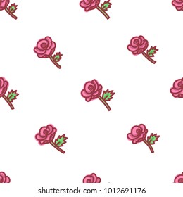 seamless pattern about valentines day. valentines day seamless pattern. background for valentines day. Vector Illustration. rose seamless pattern. florar seamless pattern