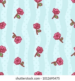 seamless pattern about valentines day. valentines day seamless pattern. background for valentines day. Vector Illustration. rose seamless pattern. floral seamless pattern