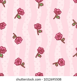seamless pattern about valentines day. valentines day seamless pattern. background for valentines day. Vector Illustration. rose seamless pattern. floral seamless pattern
