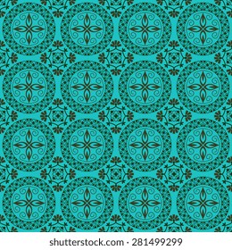 Seamless pattern with abstract pattern