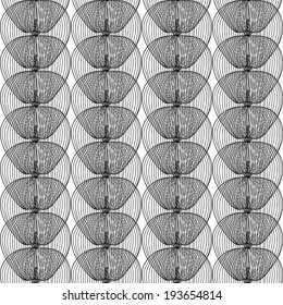 seamless pattern with abstract apple fruits, design element