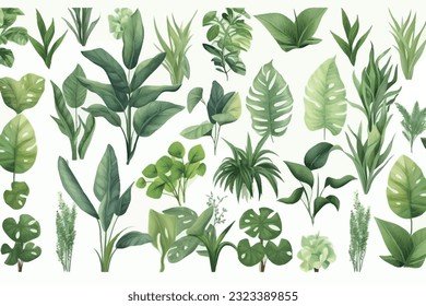 Seamless pattern, abstract art. Watercolor painting, children's wallpaper. Hand drawn plants. Palms, rainforest, leaves, flowers. modern Art. Prints, wallpapers, posters, cards, murals