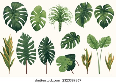 Seamless pattern, abstract art. Watercolor painting, children's wallpaper. Hand drawn plants. Palms, rainforest, leaves, flowers. modern Art. Prints, wallpapers, posters, cards, murals