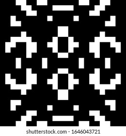 Seamless pattern. Abstract backdrop. Polygons background. Squares, rectangles, curves, figures ornament. Geometric motif. Digital paper, web design, textile print. Simple shapes wallpaper. Vector.