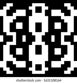 Seamless pattern. Abstract backdrop. Squares, rectangles, figures ornament. Simple shapes wallpaper. Geometric motif. Polygons background. Digital paper, web design, textile print. Vector artwork.