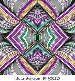 Seamless pattern abstract background with complicated ornament of threads and knots.Could be used for design of background, wallpaper, textile, house interiors.
