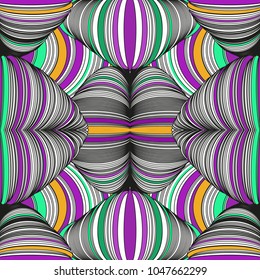 Seamless pattern abstract background with complicated ornament of threads and knots.Could be used for design of background, wallpaper, textile, house interiors.