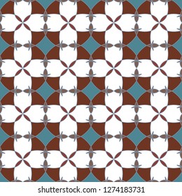 Seamless pattern. Abstract background design. Decorative print. Geometric background.