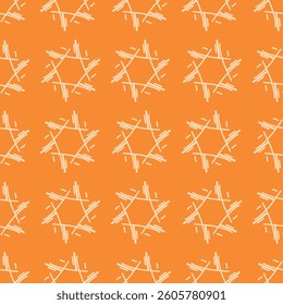 seamless pattern abstract background design hexagonal shape orange color
