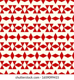 Seamless pattern. Abstract background. Geometric figures wallpaper. Geometrical backdrop. Rhombuses, triangles ornament. Digital paper, textile print, web design. Polygons motif. Vector artwork.