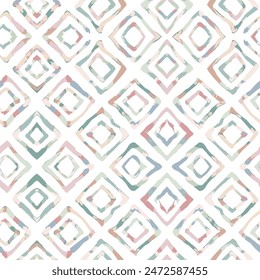 Seamless pattern. Abstract background with spring gouache squares. Hand made geometric texture. Modern graphic design. Perfect for textil,fabric, wallpaper.