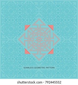 Seamless pattern abstract background, Vector illustration and design.