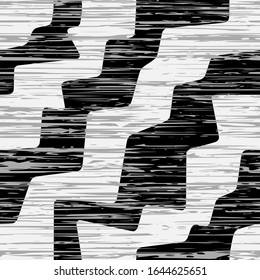  Patrón sin problemas. Formas negras abstractas, estructura diagonal. 