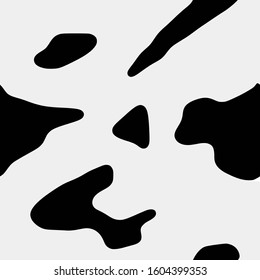 Seamless pattern. Abstract black spots. Vector background.