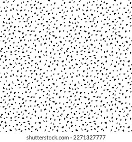 Seamless pattern of abstract black spots. Animal print