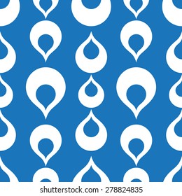 Seamless pattern of abstract blue water drop