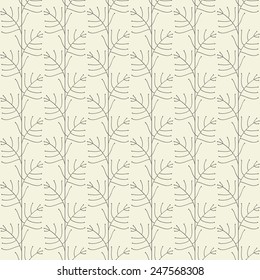 seamless pattern with abstract branches