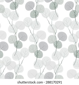 Seamless pattern of abstract  branches.