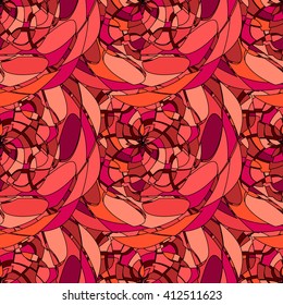 Seamless pattern with abstract broken glass colorful shapes