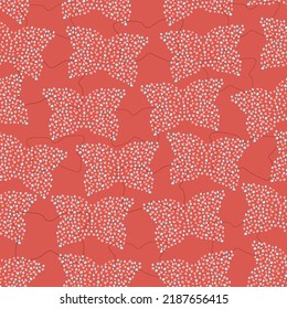 seamless pattern of abstract butterflies