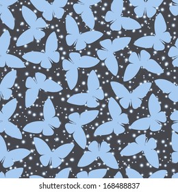 seamless pattern or abstract butterfly in vector style