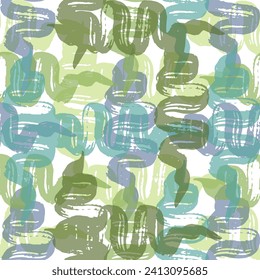 Seamless pattern with abstract cannabis branches silhouettes.  Grunge pattern for printing on fabric, business cards, posters, labels
