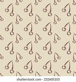 seamless pattern with abstract cherry