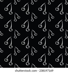 seamless pattern with abstract cherry