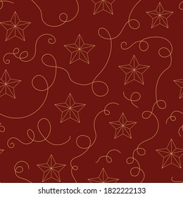 Patrón perfecto de fondo de navidad abstracto con estrellas elegantes