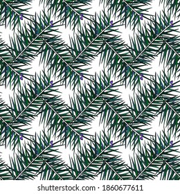 Seamless pattern with abstract christmas tree.