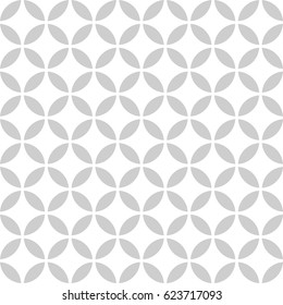 Seamless pattern. Abstract circle pattern on white background. Modern stylish texture with regularly repeating geometrical shapes, circles,