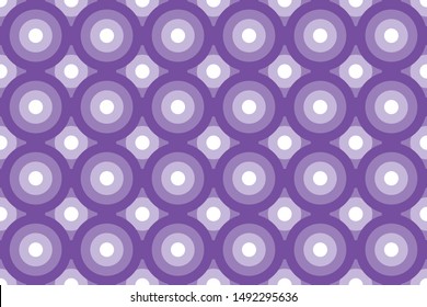 Seamless pattern abstract with circle shape isolated on white background. Circle repeatable pattern. Ready to print, easy to edit, organized layer, suitable for clothes, wallpaper, background, etc