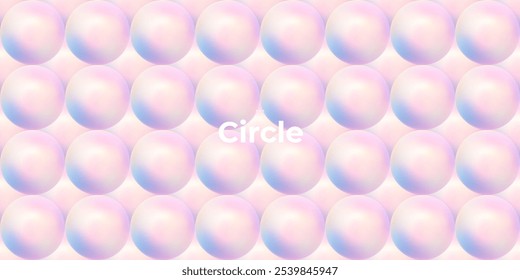 Seamless pattern. Abstract circle shapes with gradient. Vector set. Fluid vivid gradients for banners. Modern trendy design. Liquid shape. Colorful bright neon template. Dynamic soft color.